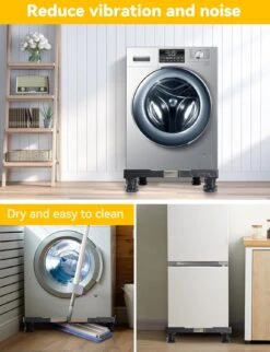 Adjustable Mini Fridge Stand, Mini Fridge Organizer Accessories Universal Stand, Mini Fridge Cabinet, Mini Fridge Stand With Storage, For Dryer, Washing Machine, Refrigerator Furniture Sliders -Appliantrix Cheap Store 71erNbeDg5L. AC SL1500