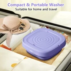 Portable Washing Machine And Dryer Combo, 8L Mini Folding Washing Machine Portable With Disinfection Function, Small Portable Washer And Dryer Combo For Apartments, Dorm, Camping, RV, Travel Laundry -Appliantrix Cheap Store 71erdtgccL. AC SL1500