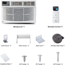 ACONEE 8000 BTU Air Conditioners Window Unit, Smart Window AC Unit With Remote/App Control And Dehumidify Function, Energy Saving, Low Noise Silent-wrap Technology, For Rooms Up To 250 Sq.ft 11 ACONEE 8000 BTU Air Conditioners Window Unit, Smart Window AC Unit With Remote/App Control And Dehumidify Function, Energy Saving, Low Noise Silent-wrap Technology, For Rooms Up To 250 Sq.ft -Appliantrix Cheap Store 71esNK LKXL. AC SL1500