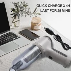 SJ_PAL Handheld Vacuum Cleaner, Portable Car Vacuum Cleaner 9000PA Suction, Mini Cordless Handheld Vacuum Rechargeable Wet & Dry Vacuum Wih 5 Brush Heads -Appliantrix Cheap Store 71frsKTZgKL. AC SL1500