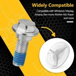 W10752187 W11050804 Washer Washplate Screw Compatible With Whirlpool Washing Machine Washplate Agitator Bolt - 2 Pack -Appliantrix Cheap Store 71g9ox1g1lL. SL1500