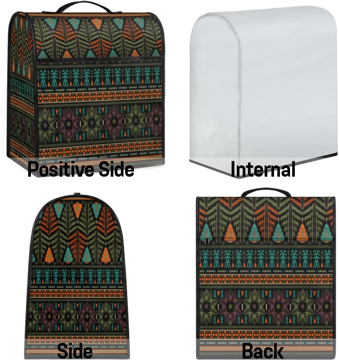Bardic Ethnic Aztec Pattern Coffee Machine Dust Cover Ethnic Tribal Patterns Stand Mixer Dust Cover Stand Mixer Cover Waterproof,Easy To Clean,Multi-Pocket 6 Bardic Ethnic Aztec Pattern Coffee Machine Dust Cover Ethnic Tribal Patterns Stand Mixer Dust Cover Stand Mixer Cover Waterproof,Easy To Clean,Multi-Pocket - Image 6