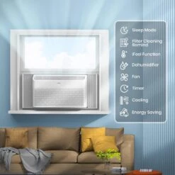 TOSOT 8,000 BTU Window Air Conditioner - Quiet Operation, Energy Star, And Remote Control- Window Mounting AC Unit Fast Cooling For Spaces Up To 350 Sq. Ft. Tranquility Series 14 TOSOT 8,000 BTU Window Air Conditioner - Quiet Operation, Energy Star, And Remote Control- Window Mounting AC Unit Fast Cooling For Spaces Up To 350 Sq. Ft. Tranquility Series -Appliantrix Cheap Store 71hSFqKQ10L. AC SL1500