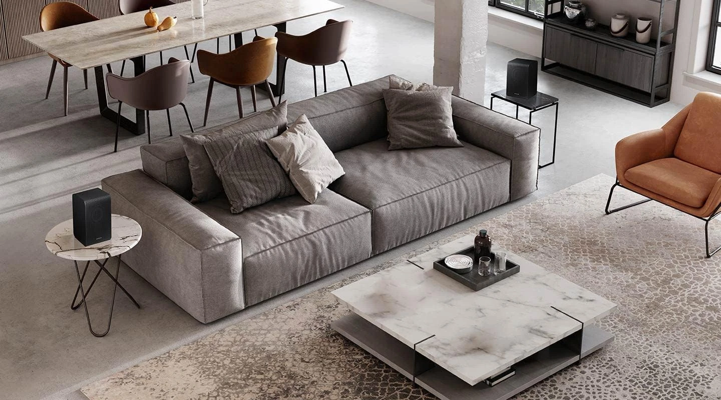 SAMSUNG SWA-9200S Wireless Rear Speaker Kit, Upgrade Soundbar System To True Surround Sound Experience, Latest Model,Black 4 SAMSUNG SWA-9200S Wireless Rear Speaker Kit, Upgrade Soundbar System To True Surround Sound Experience, Latest Model,Black - Image 4