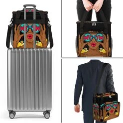 Cfpolar Coffee Maker Carrying Bag African Women Wow Travel Coffee Machine Bag Carrying Organizer Case Portable Single Serve Coffee Brewer Tote Bag Storage Bag For Camping Picnic -Appliantrix Cheap Store 71hVPbevA1L. AC SL1200