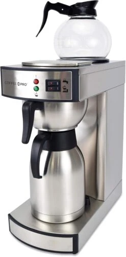 Coffee Pro CP-RLT Commercial Coffeemaker Coffee Maker, 17" X 8" X 14", Stainless Steel