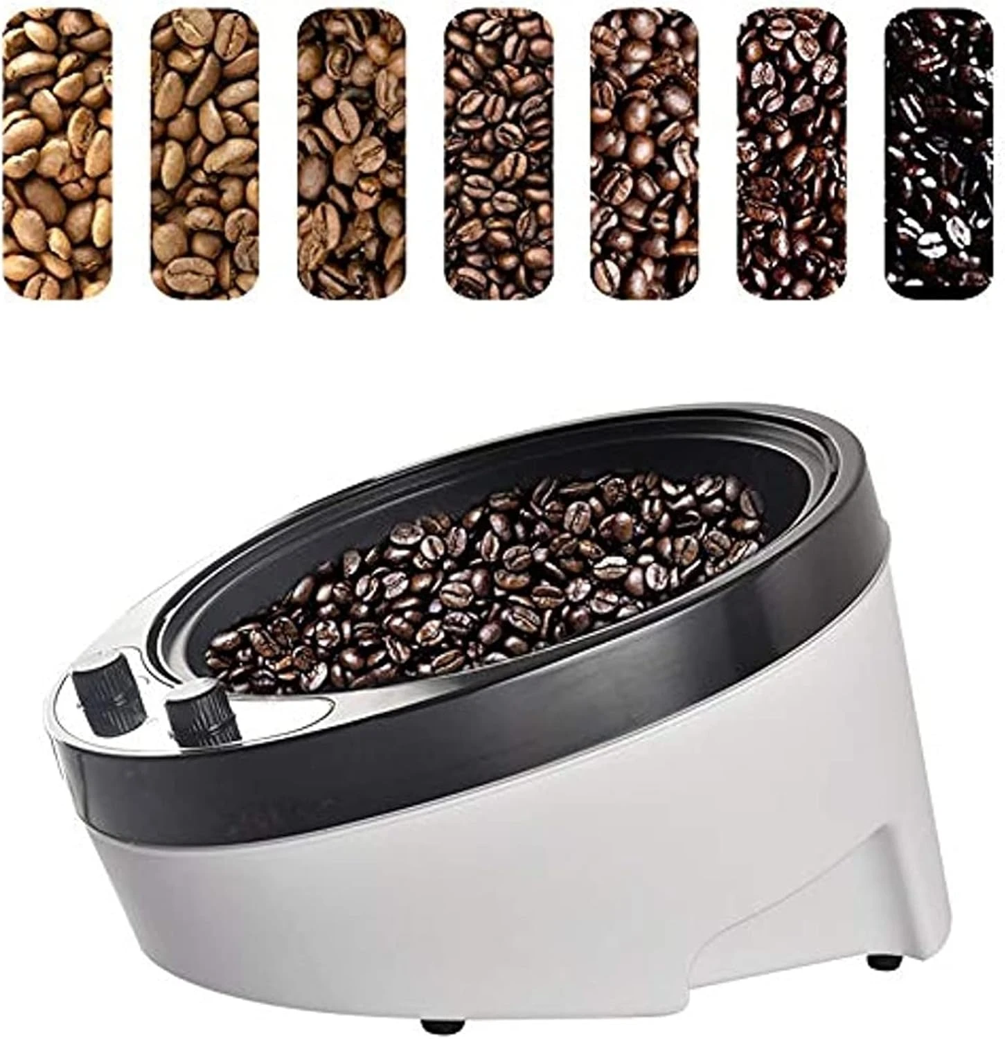 TEmkin 1800W Coffee Bean Roaster Coffee Roaster Machine High Capacity Bevel Design With Temperature Adjustment Roaster Cereal Coffee Machine Household Baking Machine 2 TEmkin 1800W Coffee Bean Roaster Coffee Roaster Machine High Capacity Bevel Design With Temperature Adjustment Roaster Cereal Coffee Machine Household Baking Machine - Image 2
