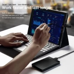 UnionSine 1TB Ultra Slim Portable External Hard Drive HDD-USB 3.0 For PC, Mac, Laptop, PS4, Xbox One,Xbox 360-Super Fast Transmission-HD-2510(Black) -Appliantrix Cheap Store 71i37R5baGS. AC SL1412 1