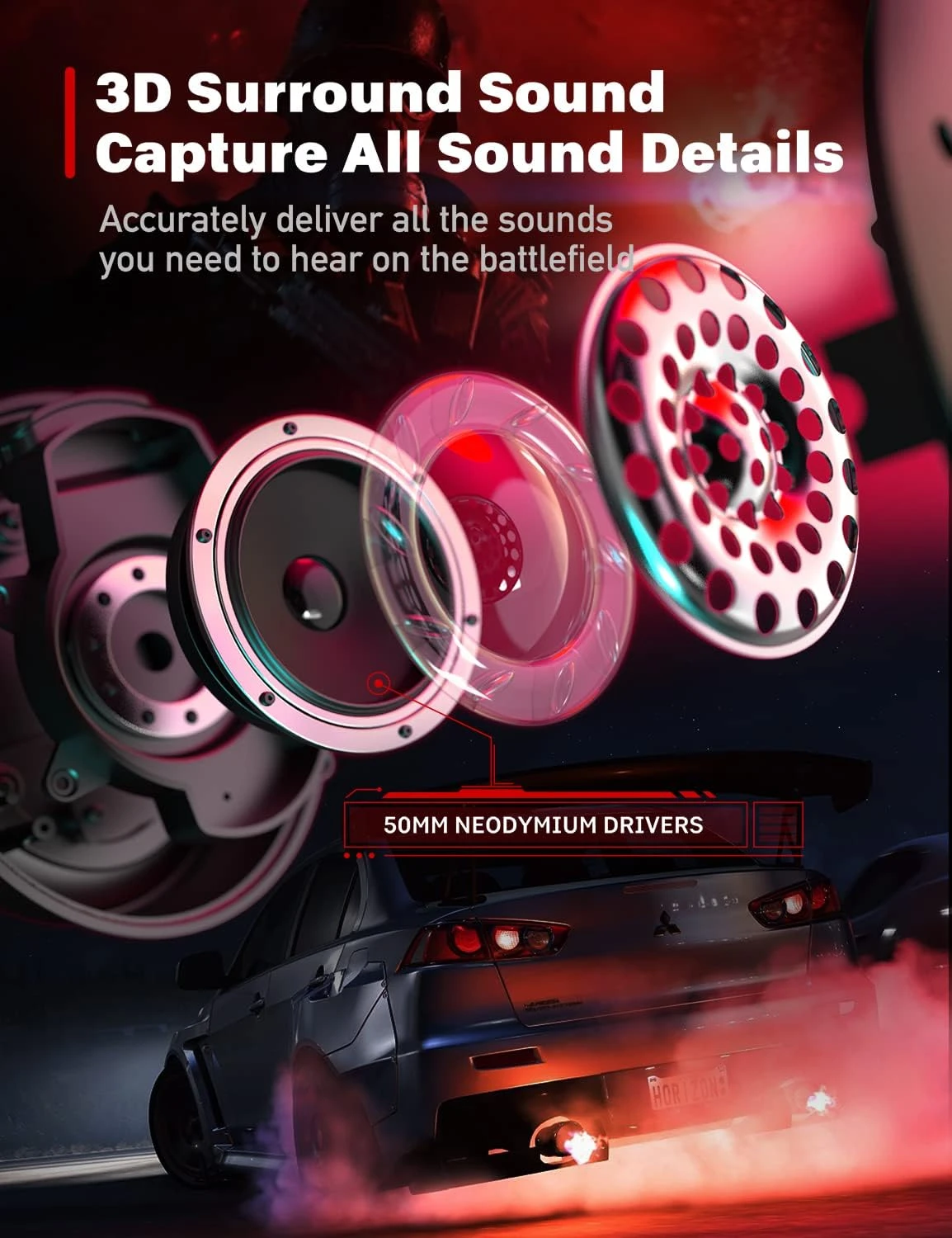 DEEBOX Gaming Headset For PS5 PS4 Xbox One Switch, Gaming Headphones With Microphone For PC Mac Laptop Computer Gamer 2 DEEBOX Gaming Headset For PS5 PS4 Xbox One Switch, Gaming Headphones With Microphone For PC Mac Laptop Computer Gamer - Image 2