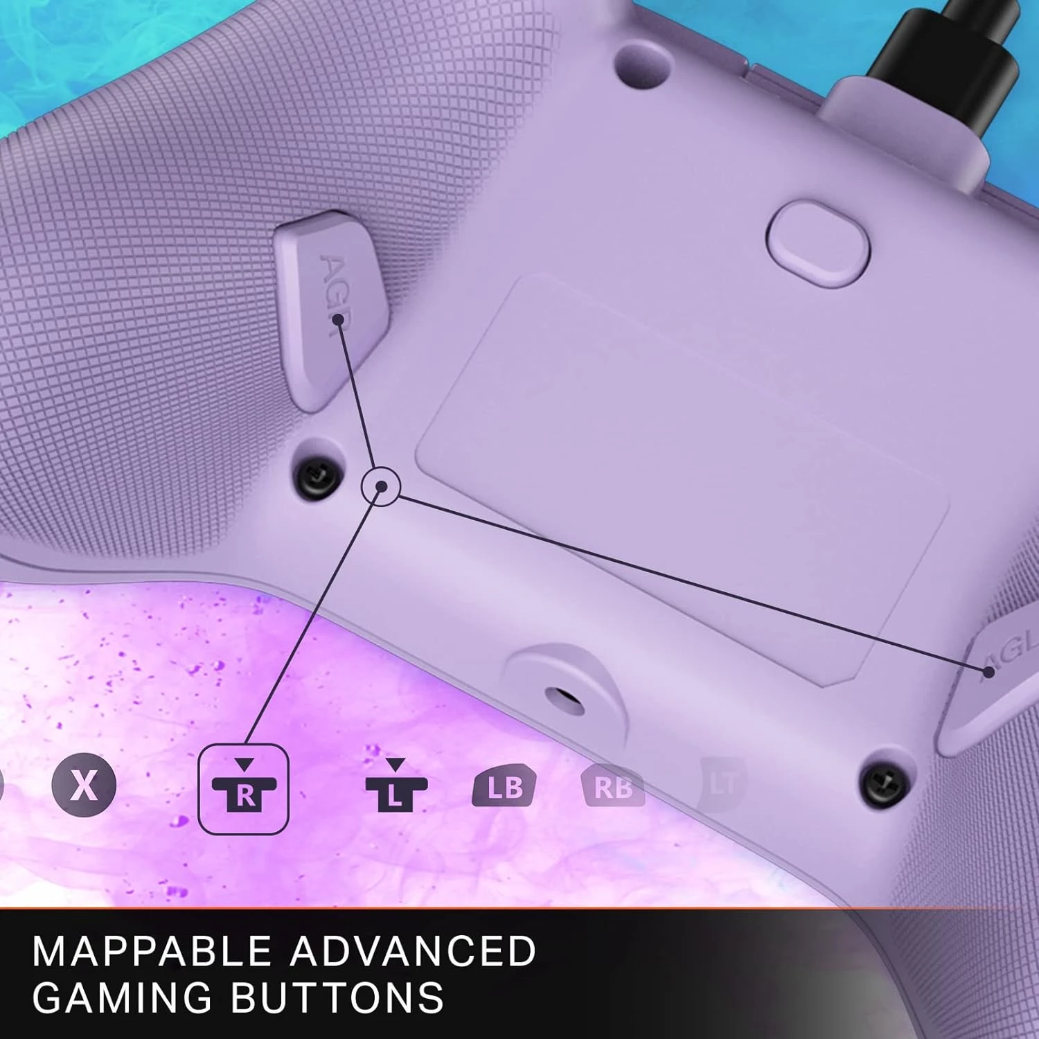 PowerA Nano Enhanced Wired Controller For Xbox Series X|S - Lilac, Portable, Compact, Gamepad, Video Game, Gaming Controller, Works With Xbox One And Windows 10/11 4 PowerA Nano Enhanced Wired Controller For Xbox Series X|S - Lilac, Portable, Compact, Gamepad, Video Game, Gaming Controller, Works With Xbox One And Windows 10/11 - Image 4