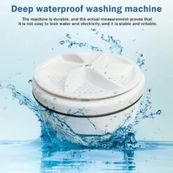 Portable Washing Machine, Portable Washing Machine For Sink, Turbine Washing Machine With USB, Suitable For Home, Business, Travel, College Room, RVApartment, White -Appliantrix Cheap Store 71jjACnSjjL. AC SL1500