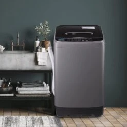 KRIB BLING 17.7 Lbs Full Automatic Washing Machine With LED Display Compact Washing Machine With Drain Dump, 10 Wash Programs And 8 Water Levels Ideal For Dorms, Apartments, RV, Grey -Appliantrix Cheap Store 71jq6Y4hBOL. AC SL1500