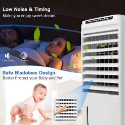 Portable Air Conditioners, 3-IN-1 Evaporative Air Cooler, Windowless Swamp Cooler W/ 3 Modes & 3 Speeds, Remote, 65° Oscillation, 1.85 Gal Water Tank, Air Conditioner Portable For Room Home Office 11 Portable Air Conditioners, 3-IN-1 Evaporative Air Cooler, Windowless Swamp Cooler W/ 3 Modes & 3 Speeds, Remote, 65° Oscillation, 1.85 Gal Water Tank, Air Conditioner Portable For Room Home Office -Appliantrix Cheap Store 71kKUkbsQ0L. AC SL1500