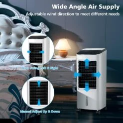 PETSITE Evaporative Air Cooler, Cold Air Cooling Fan With Remote Control, 3 Modes, 3 Speeds, 2 Ice Packs, 7.5H Timer, Portable Air Conditioner Windowless, Personal Swamp Cooler For Bedroom Home Dorm 9 PETSITE Evaporative Air Cooler, Cold Air Cooling Fan With Remote Control, 3 Modes, 3 Speeds, 2 Ice Packs, 7.5H Timer, Portable Air Conditioner Windowless, Personal Swamp Cooler For Bedroom Home Dorm -Appliantrix Cheap Store 71kUqXqtsJL. AC SL1500