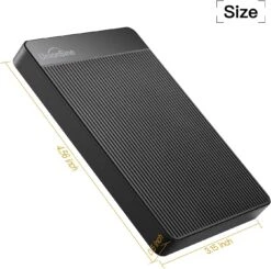 UnionSine 320GB 2.5" Ultra Slim Portable External Hard Drive HDD-USB 3.0 For PC, Mac, Laptop, PS4, Xbox One,Xbox 360,HD-2510(Black) -Appliantrix Cheap Store 71kawtlGfS. AC SL1412