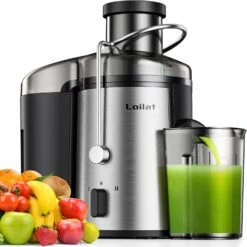 Juicer Machine, 500W Juicer With 3” Wide Mouth For Whole Fruits And Veg, Centrifugal Juice Extractor With 3-Speed Setting, Easy To Clean, Stainless Steel, BPA Free