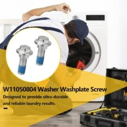 W10752187 W11050804 Washer Washplate Screw Compatible With Whirlpool Washing Machine Washplate Agitator Bolt - 2 Pack -Appliantrix Cheap Store 71koYtoJ07L. SL1500