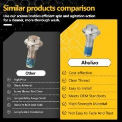 W10752187 W11050804 Washer Washplate Screw Compatible With Whirlpool Washing Machine Washplate Agitator Bolt - 2 Pack -Appliantrix Cheap Store 71lcuQ vbxL. SL1500