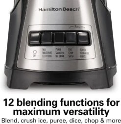 Hamilton Beach Power Elite Wave Action Blender-for Shakes & Smoothies, Puree, Crush Ice, 40 Oz Glass Jar, 12 Functions, Stainless Steel Ice Sabre-Blades, Black (58148A) 14 Hamilton Beach Power Elite Wave Action Blender-for Shakes & Smoothies, Puree, Crush Ice, 40 Oz Glass Jar, 12 Functions, Stainless Steel Ice Sabre-Blades, Black (58148A) -Appliantrix Cheap Store 71mhMf1uIgL. AC SL1500