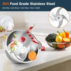 Food Processors Electric, Meat Grinder 2L Stainless Steel Meat Blender Food Chopper For Meat, Onion, Vegetables With 2pcs Bi-Level Blades, 2 Speed, 500W, 8 Cup (Meat Grinder With Single Bowl) 8 Food Processors Electric, Meat Grinder 2L Stainless Steel Meat Blender Food Chopper For Meat, Onion, Vegetables With 2pcs Bi-Level Blades, 2 Speed, 500W, 8 Cup (Meat Grinder With Single Bowl) -Appliantrix Cheap Store 71n6nbiclL. AC SL1500