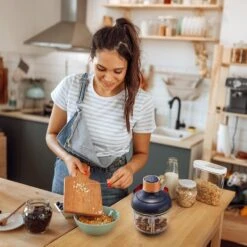 Bear Food Processor, Electric Food Chopper With 2 Glass Bowls (8 Cup+2.5 Cup), 400W Power Grinder With 2 Sets Stainless Steel Blades, 2 Speed For Meat, Vegetables, And Baby Food 15 Bear Food Processor, Electric Food Chopper With 2 Glass Bowls (8 Cup+2.5 Cup), 400W Power Grinder With 2 Sets Stainless Steel Blades, 2 Speed For Meat, Vegetables, And Baby Food -Appliantrix Cheap Store 71nepptkriL. AC SL1500