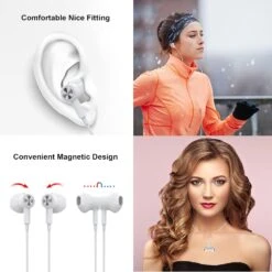 USB C Headphones Magnetic Earbuds Noise Canceling In-Ear Wired Earphone + Type C To A Adapter For IPad 10 Pro For Samsung A53 A54 S23 S22 S21 S20 Galaxy Z Flip 5 Fold 4 3 Computer Laptop Desktop Zoom -Appliantrix Cheap Store 71o9MqODITS. AC SL1500