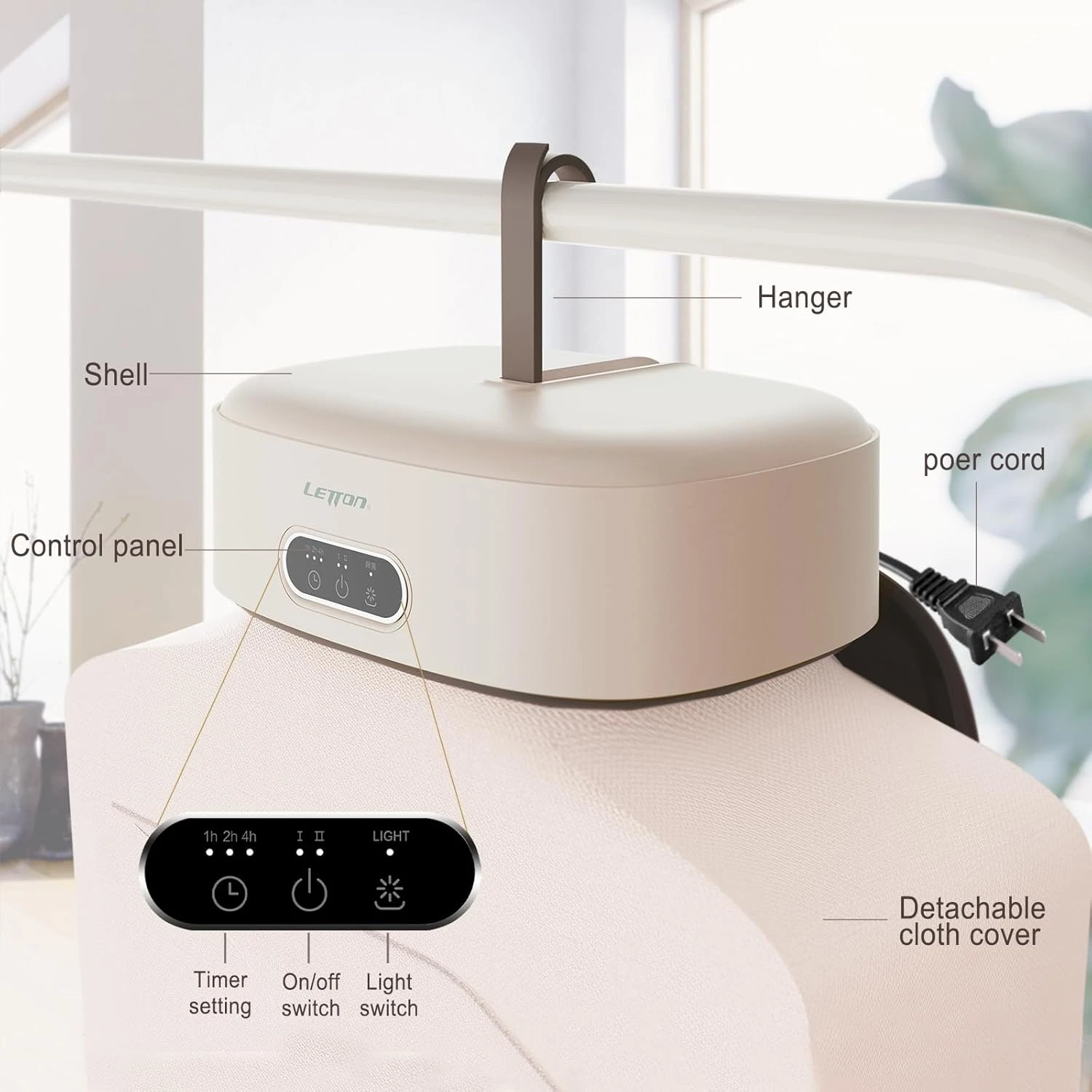 Euphoricca Portable Clothes Dryer,Portable Dryer For Apartments Home Travel RVs,Compact Foldable Mini Electric Laundry Dryer Machine With Dryer Bag 3 Euphoricca Portable Clothes Dryer,Portable Dryer For Apartments Home Travel RVs,Compact Foldable Mini Electric Laundry Dryer Machine With Dryer Bag - Image 3