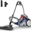 PINETAN Bagless Cyclone Canister Vacuum Cleaner, With Cyclone Filtration, Lightweight Design & Powerful Suction, Multi-Surface Cleaning Nozzle And Automatic Cord Rewind - Ocean Blue, UC612