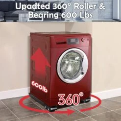 360° Universal Extendable Furniture Appliances Rollers, Strong Mover Tools With 24 Roller & Brake Equipment Strong Base For Washing Machines Refrigerators Dryers Bearing 600LB -Appliantrix Cheap Store 71qFig4rTuL. AC SL1500