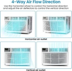 ACONEE 8000 BTU Air Conditioners Window Unit, Smart Window AC Unit With Remote/App Control And Dehumidify Function, Energy Saving, Low Noise Silent-wrap Technology, For Rooms Up To 250 Sq.ft 9 ACONEE 8000 BTU Air Conditioners Window Unit, Smart Window AC Unit With Remote/App Control And Dehumidify Function, Energy Saving, Low Noise Silent-wrap Technology, For Rooms Up To 250 Sq.ft -Appliantrix Cheap Store 71qcG5JGl6L. AC SL1500