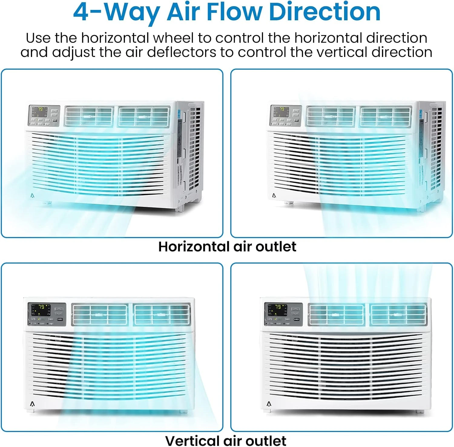 ACONEE 8000 BTU Air Conditioners Window Unit, Smart Window AC Unit With Remote/App Control And Dehumidify Function, Energy Saving, Low Noise Silent-wrap Technology, For Rooms Up To 250 Sq.ft 4 ACONEE 8000 BTU Air Conditioners Window Unit, Smart Window AC Unit With Remote/App Control And Dehumidify Function, Energy Saving, Low Noise Silent-wrap Technology, For Rooms Up To 250 Sq.ft - Image 4