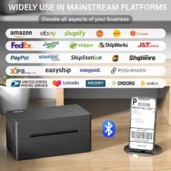 PEDOOLO Label Printer, Bluetooth Shipping Label Printer, 4x6 Thermal Printer For Shipping Packages, Compatible With Android, IOS, Windows, Mac, Chromebook, Amazon, Ebay, UPS, USPS, FedEx, Shopify 11 PEDOOLO Label Printer, Bluetooth Shipping Label Printer, 4x6 Thermal Printer For Shipping Packages, Compatible With Android, IOS, Windows, Mac, Chromebook, Amazon, Ebay, UPS, USPS, FedEx, Shopify -Appliantrix Cheap Store 71rUnG6wPIL. AC SL1500