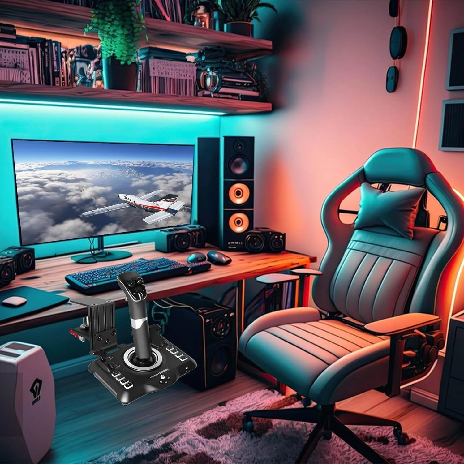 HTLAKIKJ Desk Mount For Flight Sim Joystick-Compatible With Turtle Beach VelocityOne Flightstick For Xbox And Windows-Simulation Controller Joystick Mount Holder(for Turtle Beach Flightstick) 4 HTLAKIKJ Desk Mount For Flight Sim Joystick-Compatible With Turtle Beach VelocityOne Flightstick For Xbox And Windows-Simulation Controller Joystick Mount Holder(for Turtle Beach Flightstick) - Image 4