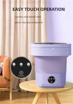 Portable Washing Machine,Mini Washer,11L Upgraded Large Capacity Foldable Washer.Deep Cleaning Of Underwear, Baby Clothes And Other Small Clothes.Suitable For Apartments, Dormitories, Hotels.(Purple) -Appliantrix Cheap Store 71rsDeh1TVL. AC SL1419