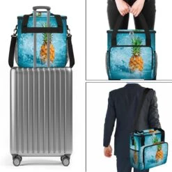 Cfpolar Coffee Maker Carrying Bag Pineapples Travel Coffee Machine Bag Carrying Organizer Case Portable Single Serve Coffee Brewer Tote Bag Storage Bag For Camping Picnic -Appliantrix Cheap Store 71ru26e6KZL. AC SL1200