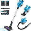 INSE Cordless Vacuum Cleaner, 28Kpa 300W Lightweight Cordless Vacuum For Carpet Hard Floor