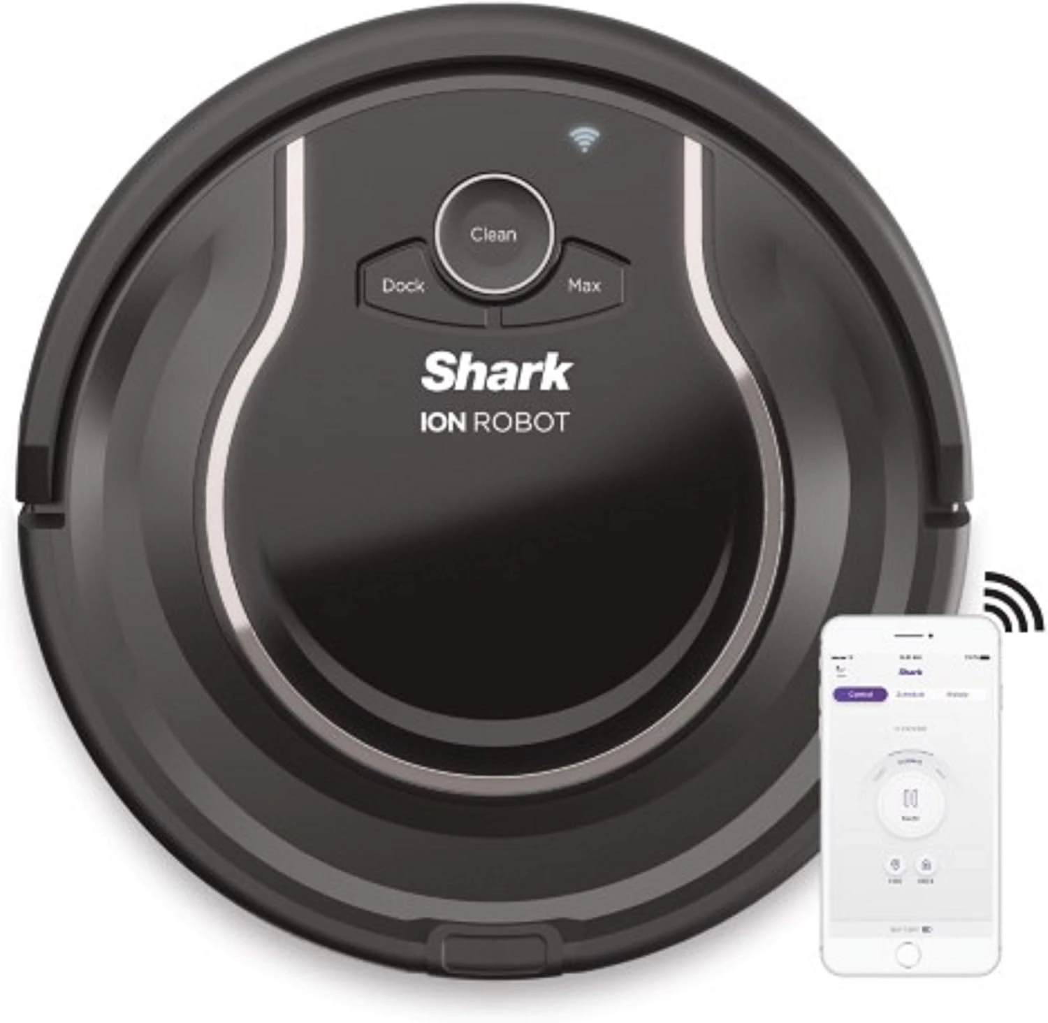 Shark Robotic Vacuum, 0.45 Quarts, Smoke 1 Shark Robotic Vacuum, 0.45 Quarts, Smoke