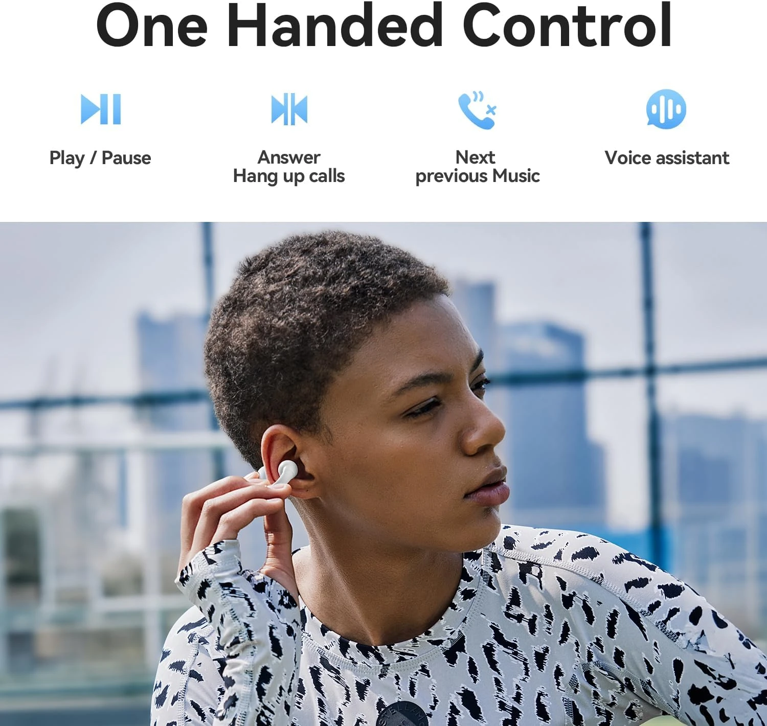 Sanag Earring Wireless Earbuds Bluetooth 5.3 With Charging Case|Open Ear Headphones Compatible With IPhone/Samsung Phone For Men,Women,and Kids-White 2 Sanag Earring Wireless Earbuds Bluetooth 5.3 With Charging Case|Open Ear Headphones Compatible With IPhone/Samsung Phone For Men,Women,and Kids-White - Image 2