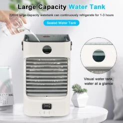 Portable Air Conditioner, Mini AC Unit Small Personal Evaporative Air Cooler, 7 Colors Light 3 Speeds, Quiet Humidifier Fan For Bedroom, Office, Car, Camping, Desk 16 Portable Air Conditioner, Mini AC Unit Small Personal Evaporative Air Cooler, 7 Colors Light 3 Speeds, Quiet Humidifier Fan For Bedroom, Office, Car, Camping, Desk -Appliantrix Cheap Store 71tIHapFTL. AC SL1500