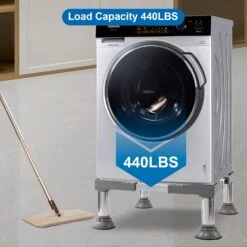 WBD WEIBIDA Mini Fridge Stand Height 7"-8.4" Universal Washer And Dryer Pedestal Adjustable Refrigerator Stand With 4 Upgraded Feet Heavy Duty Washing Machine Platform Fridge Holder For Dorm Appliance 11 WBD WEIBIDA Mini Fridge Stand Height 7"-8.4" Universal Washer And Dryer Pedestal Adjustable Refrigerator Stand With 4 Upgraded Feet Heavy Duty Washing Machine Platform Fridge Holder For Dorm Appliance -Appliantrix Cheap Store 71tXsX0 5xL. AC SL1500