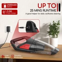 Handheld Vacuum Cordless 9KPA, Dust Busters Handheld Vacuum- 2 Speed & 500ML Dustbin, Hand Vacuum Cordless Rechargeable Car Vacuum Cleaner High Power Cordless, Portable Vacuum For Car/Pet Hair/Couch -Appliantrix Cheap Store 71tmlfG95L. AC SL1500