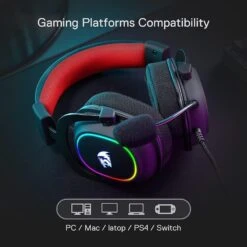 Redragon H510 Zeus-X RGB Wired Gaming Headset - 7.1 Surround Sound - 53MM Audio Drivers In Memory Foam Ear Pads W/Durable Fabric Cover- Multi Platforms Headphone - USB Powered For PC/PS4/NS 15 Redragon H510 Zeus-X RGB Wired Gaming Headset - 7.1 Surround Sound - 53MM Audio Drivers In Memory Foam Ear Pads W/Durable Fabric Cover- Multi Platforms Headphone - USB Powered For PC/PS4/NS -Appliantrix Cheap Store 71tsU7l9o4L. AC SL1500