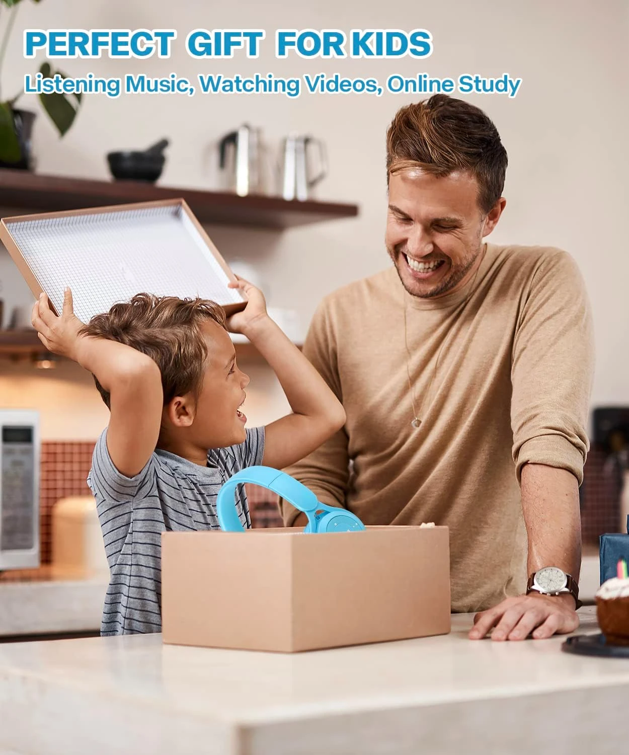 Kids Bluetooth Headphones, Wireless Headphones For Kids With Built-in Microphone, Over Ear Foldable Stereo-Bass Aux 3.5mm Cord, Wireless Bluetooth Headsets For Children Boys Girls School (Blue) 7 Kids Bluetooth Headphones, Wireless Headphones For Kids With Built-in Microphone, Over Ear Foldable Stereo-Bass Aux 3.5mm Cord, Wireless Bluetooth Headsets For Children Boys Girls School (Blue) - Image 7