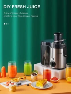 Juicer Machines, HOUSNAT Juicer Whole Fruit And Vegetables With 3-Speed Setting, Upgraded Version 400 W Motor Quick Juicing, Cleaning Brush And Juicing Recipe Included -Appliantrix Cheap Store 71ubTV0wIBL. AC SL1500