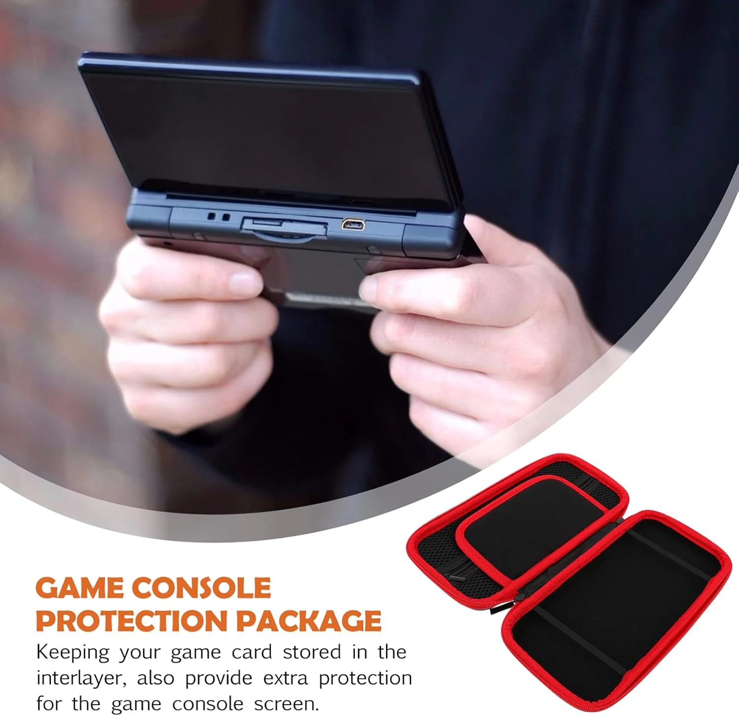OSALADI Handheld Gaming Console Compatible For Switch Lite/Mini Game Console Bag Eva Carrying Case Handheld Pouch Video Game Console Carrying Case Hand Held Gaming Console 2 OSALADI Handheld Gaming Console Compatible For Switch Lite/Mini Game Console Bag Eva Carrying Case Handheld Pouch Video Game Console Carrying Case Hand Held Gaming Console - Image 2