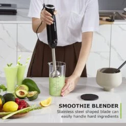 Bonsenkitchen Handheld Blender, Electric Hand Blender 12-Speed & Turbo Mode, Immersion Blender Portable Stick Mixer With Stainless Steel Blades For Soup, Smoothie, Puree, Baby Food -Appliantrix Cheap Store 71vdZodi CL. AC SL1500