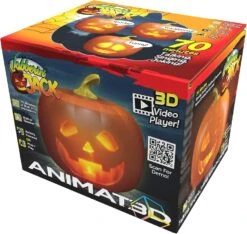 ANIMAT3D Jabberin' Jack Talking Animated Pumpkin With Built In Video Projector & Speaker Plug'n Play
