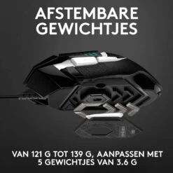 Logitech G502 Hero High Performance Gaming Mouse Special Edition, Hero 16K Sensor, 16 000 DPI, RGB, Adjustable Weights, 11 Programmable Buttons, On-Board Memory, PC/Mac - Black/White -Appliantrix Cheap Store 71whE6WYc3L. AC SL1500