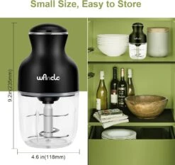 Wancle Food Processor, Multi-Functional Electric Food Chopper, Vegetable Chopper, One-Touch Operation, Quiet, 350W, 600ML Baby Food Maker For Grinding, Mixing, Whisking In Kitchen -Appliantrix Cheap Store 71wjH7dckL. AC SL1500