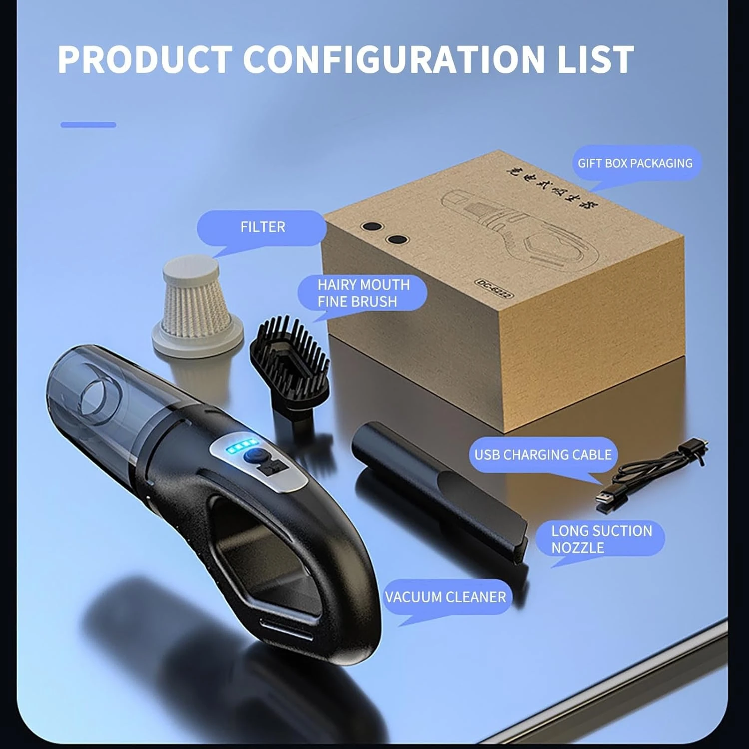 Uscallm Car Vacuum Cleaner - Cordless Handheld Car Vacuum Cleaner, Mini Rechargeable Portable Small Handheld Vacuum Cleaner For House Car Sofa 7 Uscallm Car Vacuum Cleaner - Cordless Handheld Car Vacuum Cleaner, Mini Rechargeable Portable Small Handheld Vacuum Cleaner For House Car Sofa - Image 7
